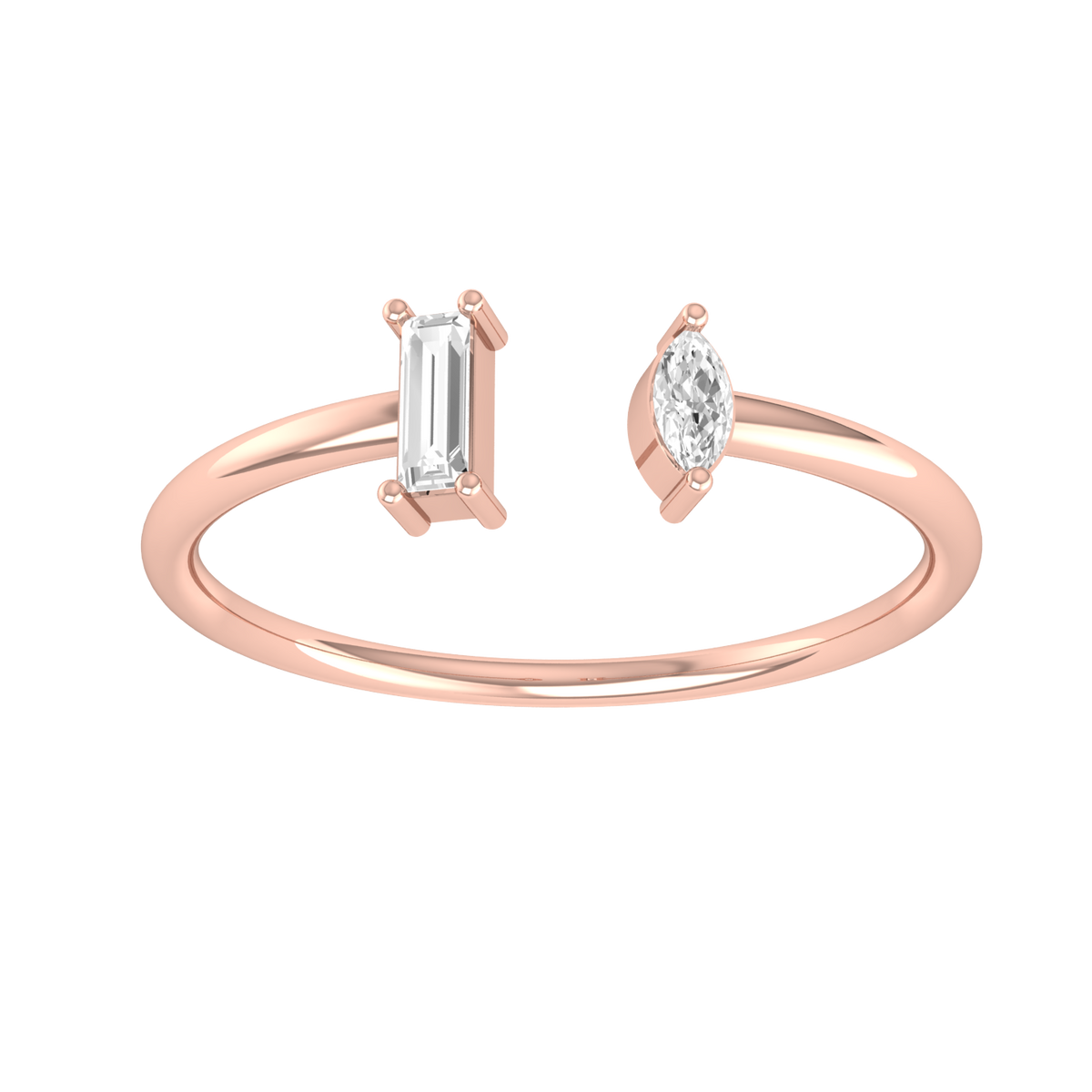 Star Light Rose Gold Diamond Ring [rg]