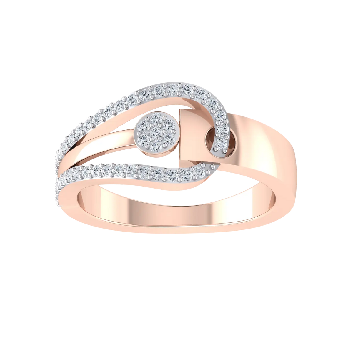 Rose Gold Lab Grown Diamond Ring - Aurora adorn [rg]