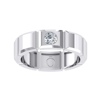Radiant Mosaic White Gold Diamond Ring [wg]