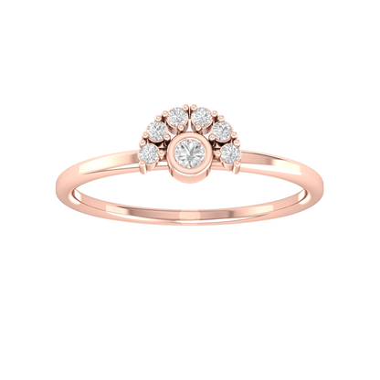 Timeless Glimmer Rose Gold Diamond  Ring  [rg]