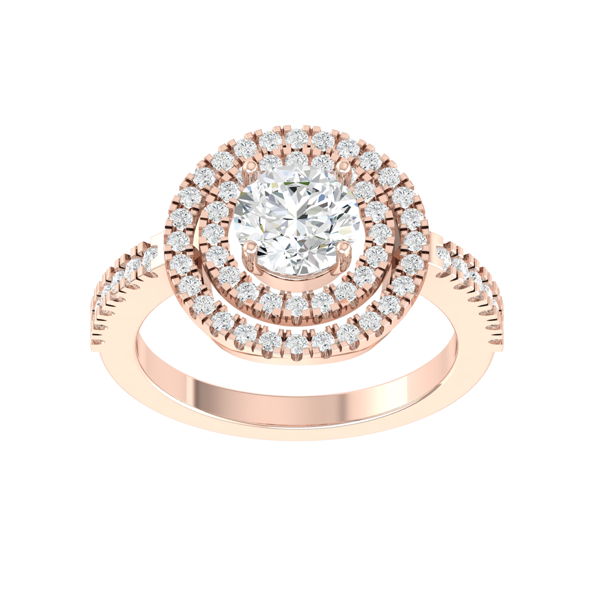 Rose Gold Lab Grown Diamond Ring - Elegance Personified [rg]