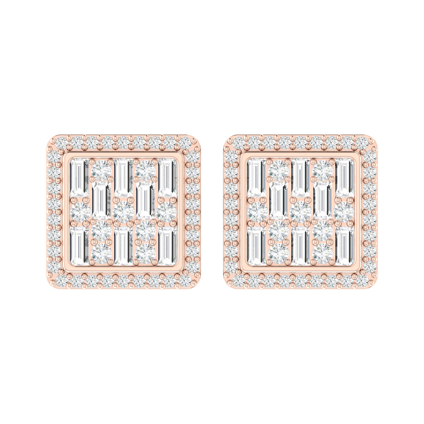  Rose Gold Diamond EarringsScarlet Majesty [rg]