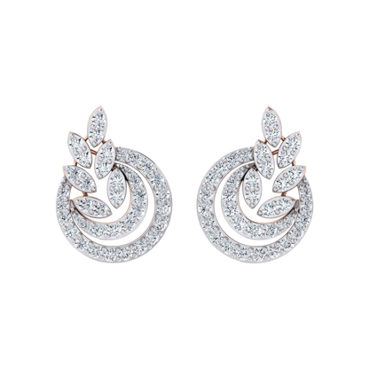 Luminous Loops Rose Gold Diamond Earrings [rg]
