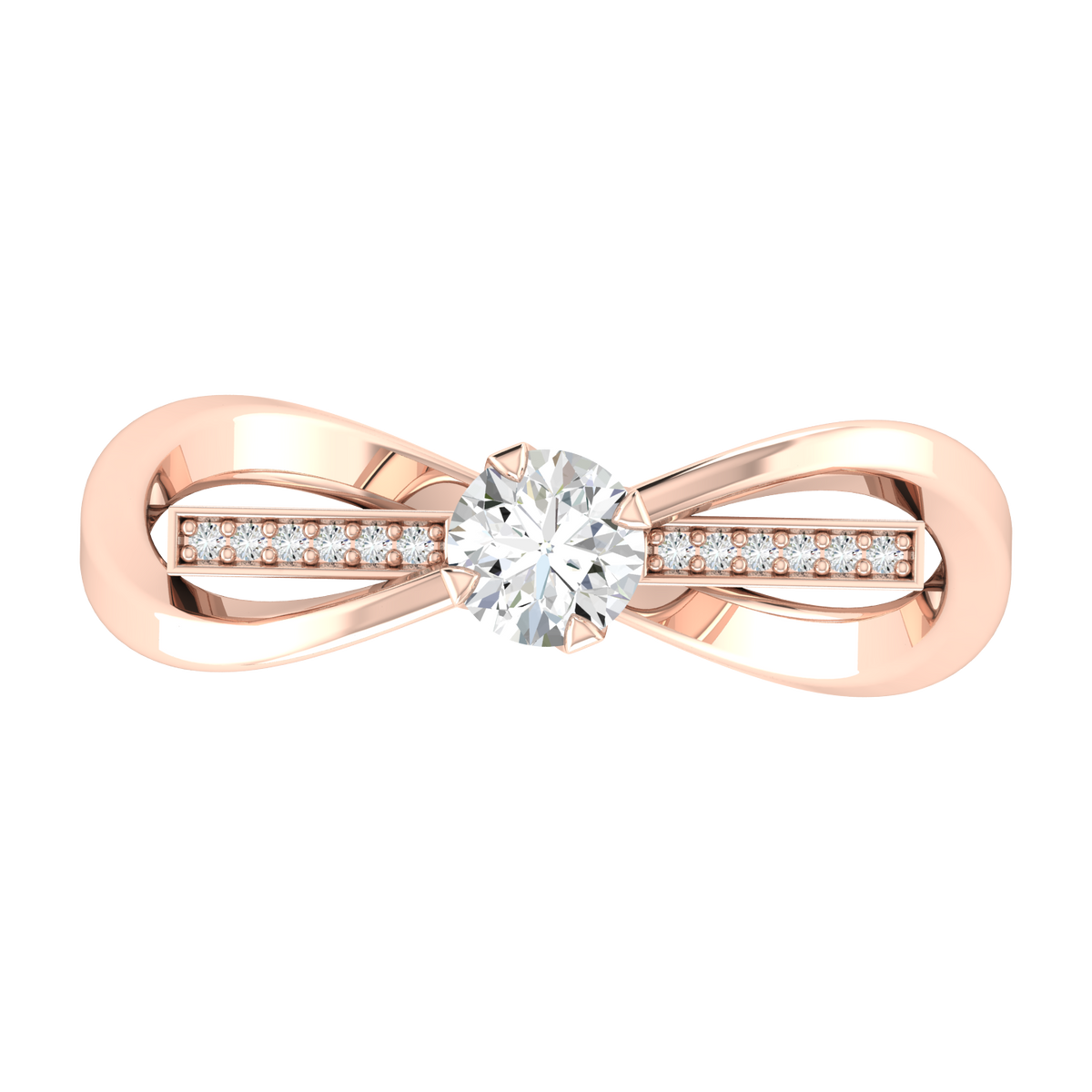 Rose Gold Lab Grown Diamond - Floral Spark[rg]