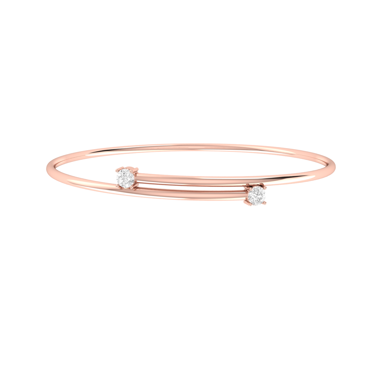 Serenity Brilliance Rose Gold Diamond Bracelet [rg]