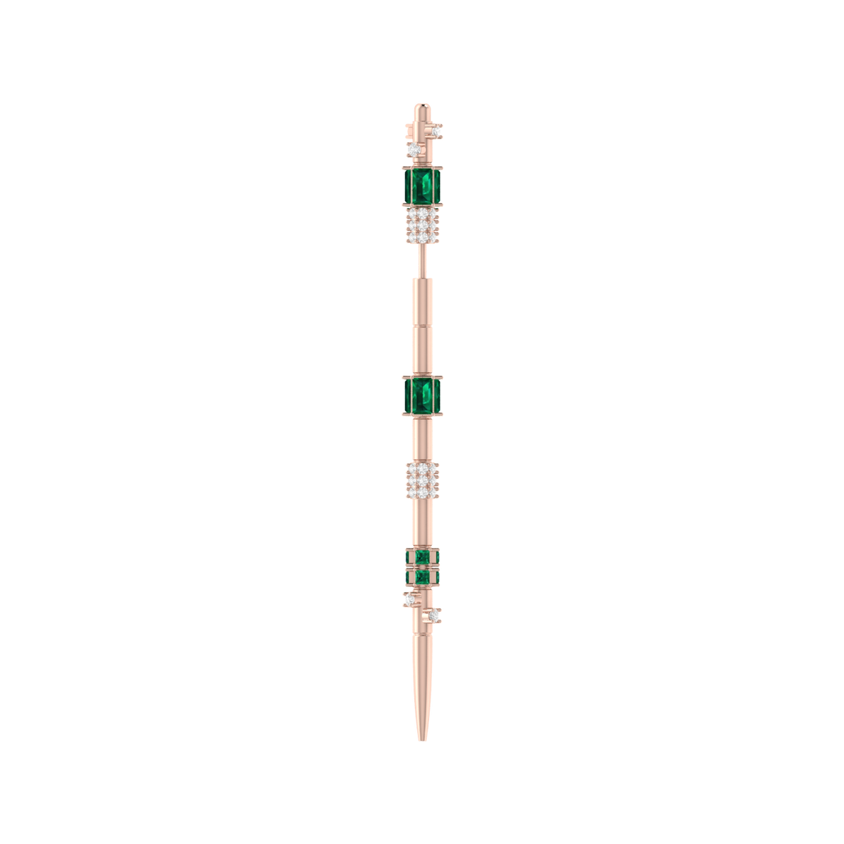 Earpin Diamond Rose Gold Ear Pin [rg]