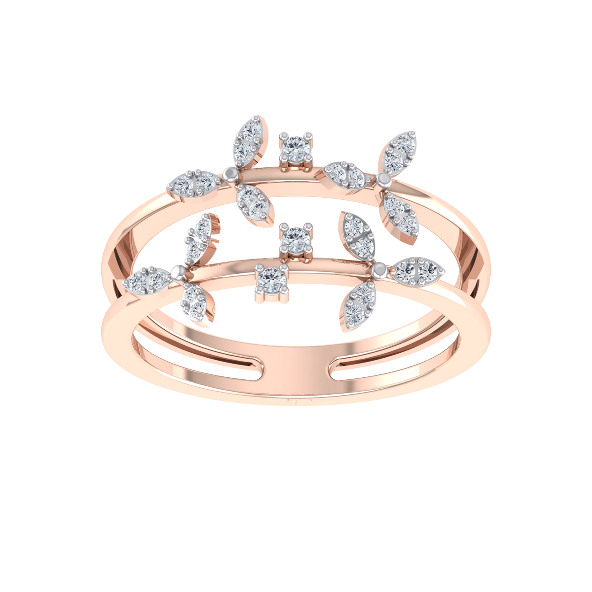 Royal Radiance Rose Gold Diamond Ring [rg]