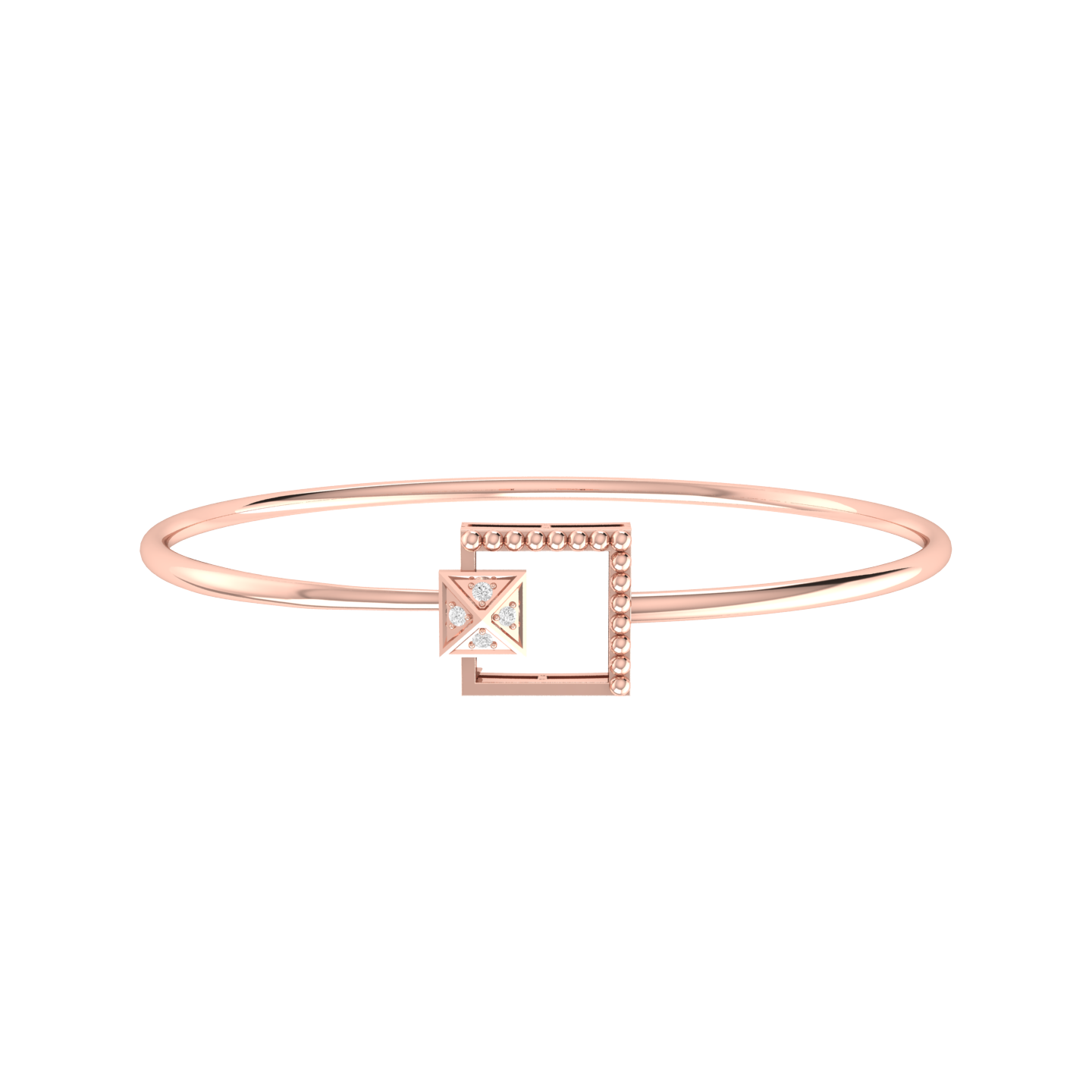 Radiance Elegance Rose Gold Diamond Bracelet [rg]