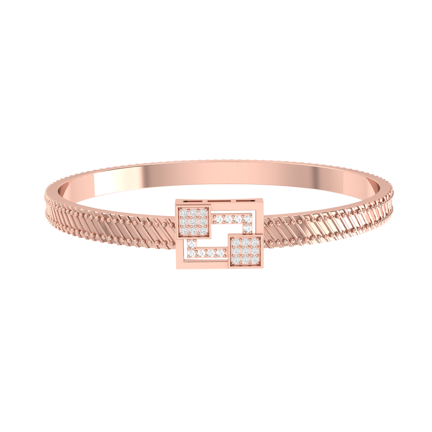 Princess Spark Rose Gold Diamond Bracelet [rg]