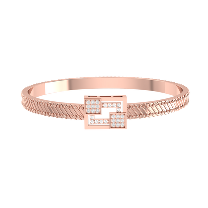Princess Spark Rose Gold Diamond Bracelet [rg]