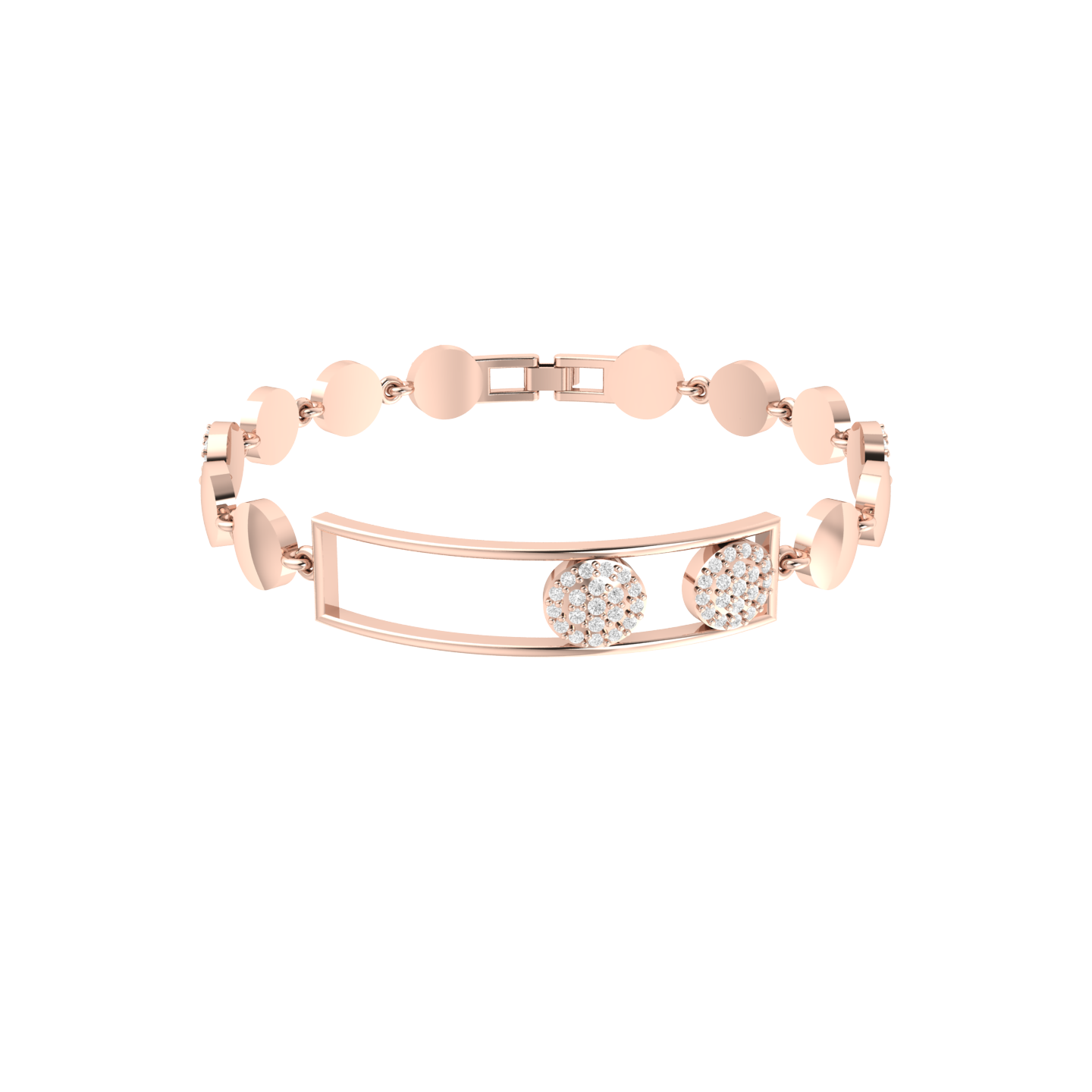 Opulent Orbit Rose Gold Diamond Bracelet [rg]