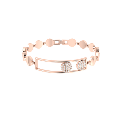 Opulent Orbit Rose Gold Diamond Bracelet [rg]