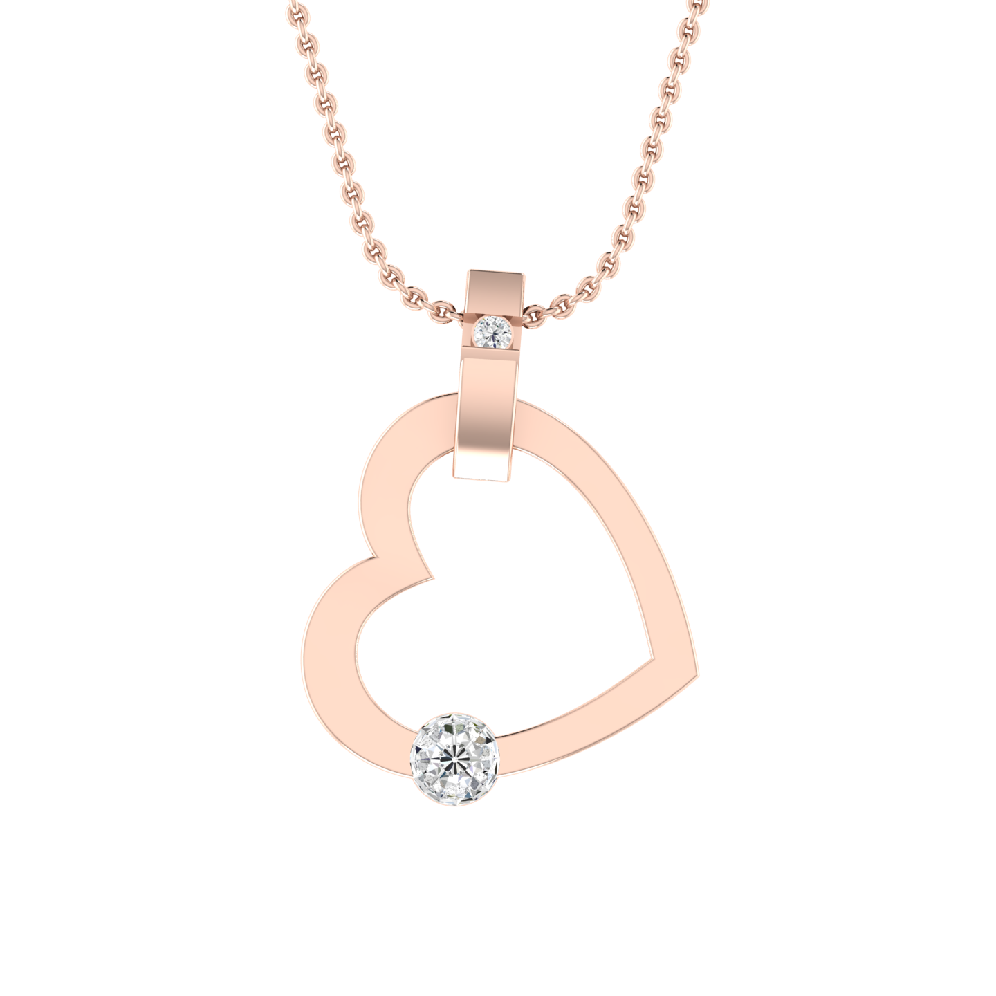 Infinite Passion Rose Gold Diamond Pendant [rg]