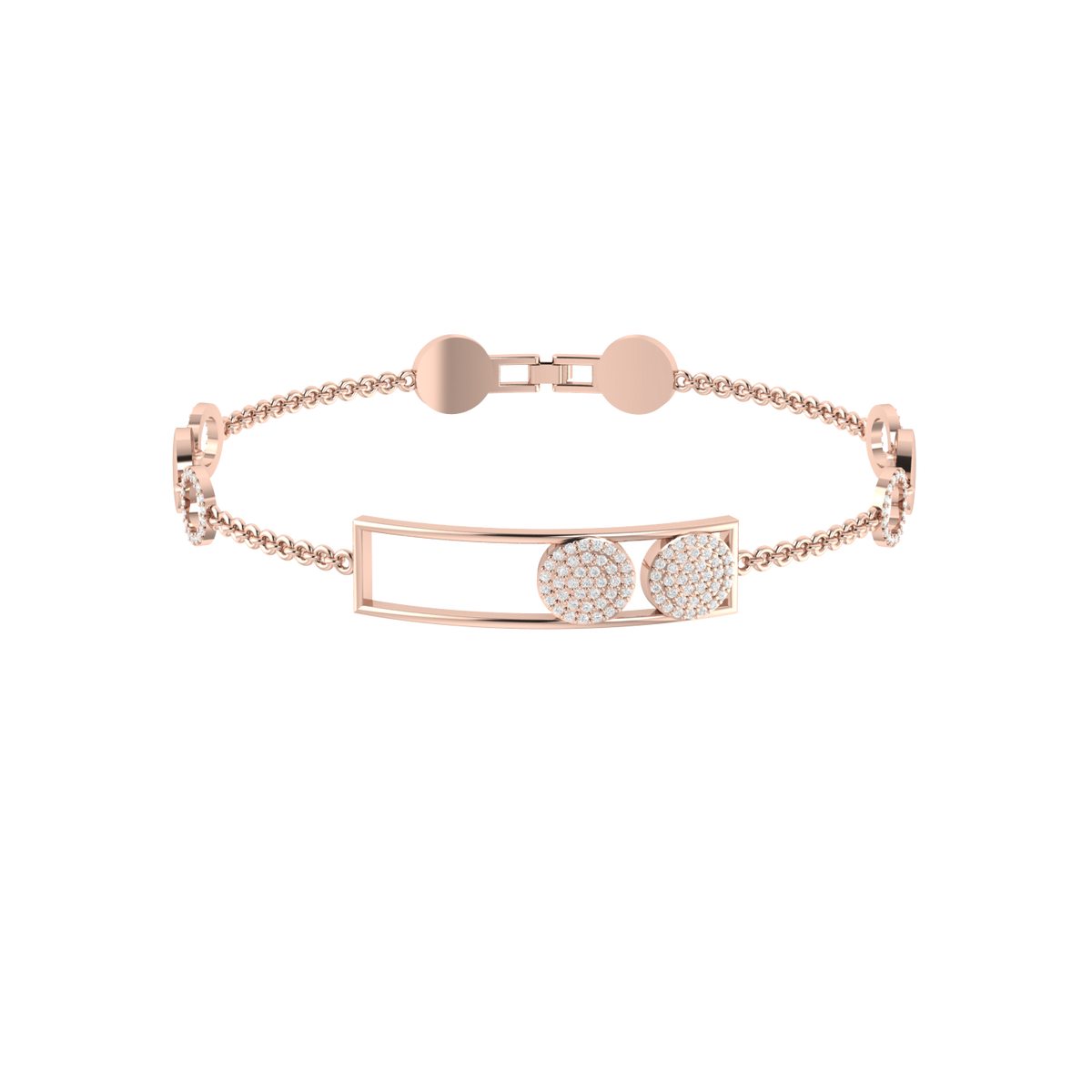 Shimmering Starlight Rose Gold Diamond Bracelet [rg]