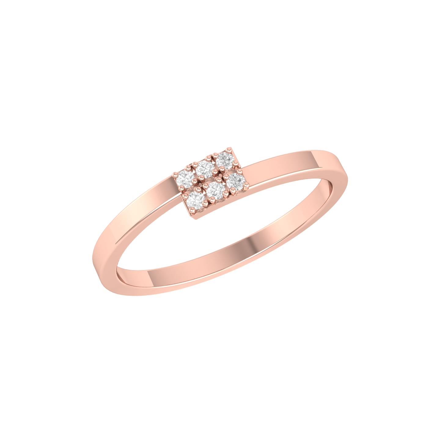 Band Bonanza Rose Gold Lab Grown Diamond Ring [rg]