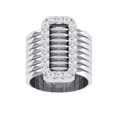Sparkling Unity White Gold Diamond Ring [wg]