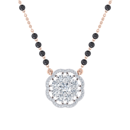 Royal Luminescence Rose Gold Diamond Mangalsutra [rg]