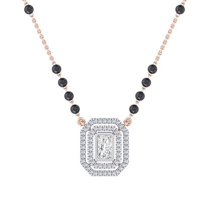 Regal Brilliance Rose Gold Diamond Mangalsutra [rg]