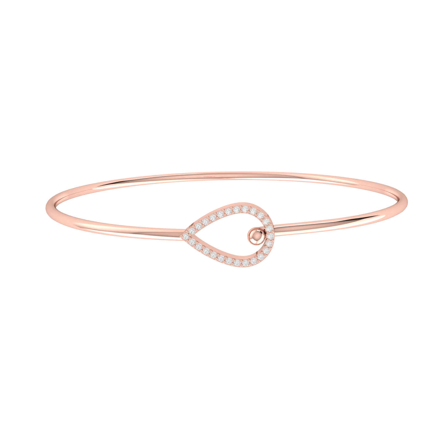 Regal Glint Rose Gold Diamond Bracelet [rg]
