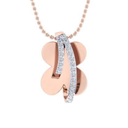 Graceful Glow Rose Gold Diamond Pendant [rg]
