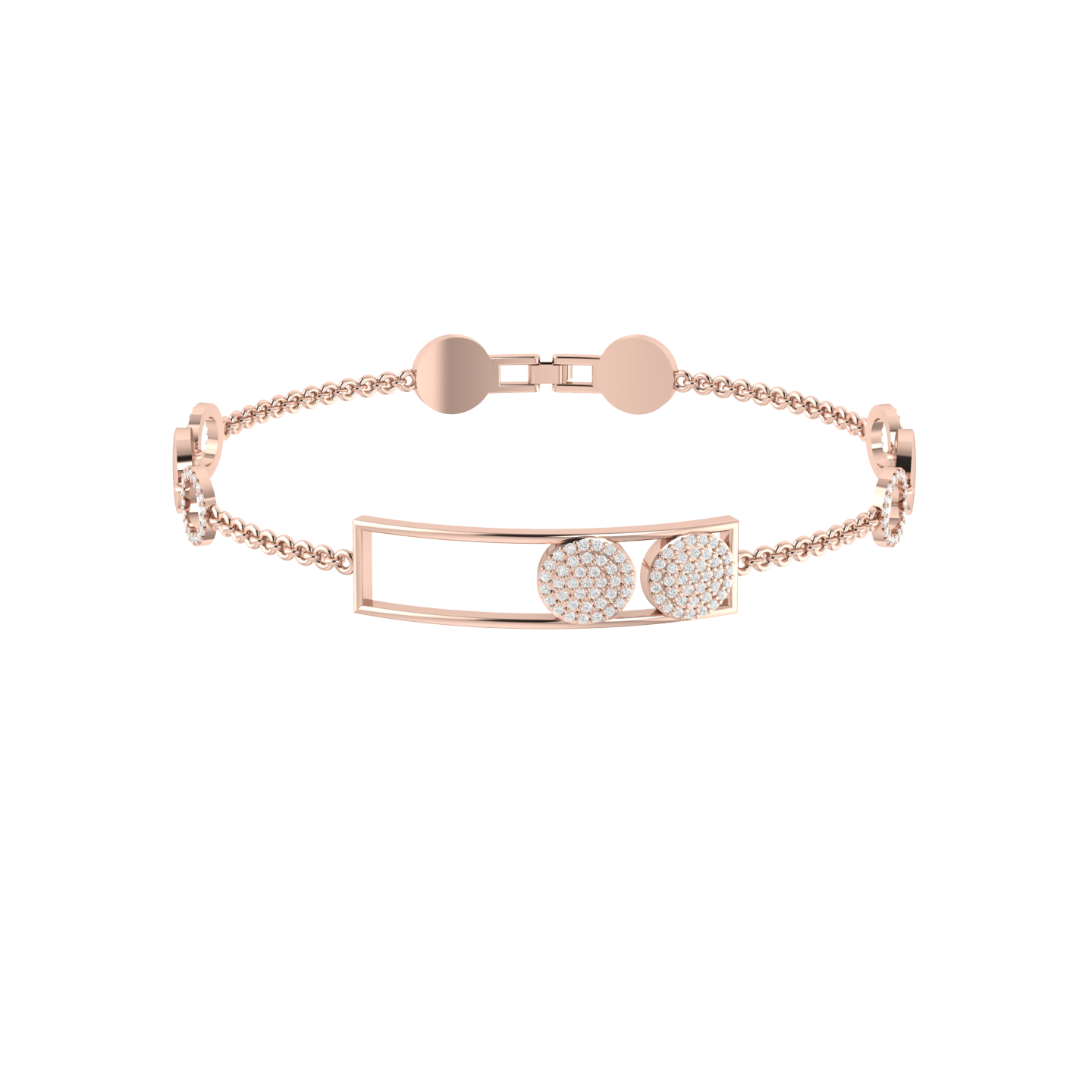 Shimmering Starlight Rose Gold Lab Grown Diamond Bracelet [rg]