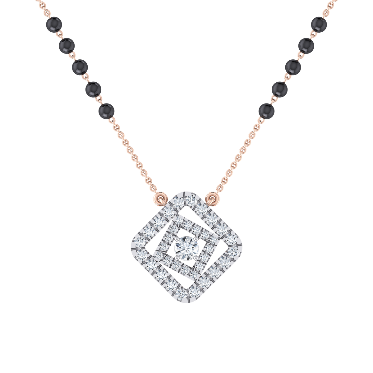 Timeless Grace Rose Gold Diamond Mangalsutra [rg]