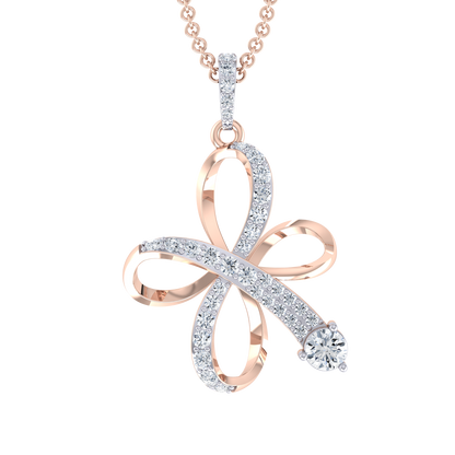 Subtle Radiance Rose Gold Diamond Pendant [rg]