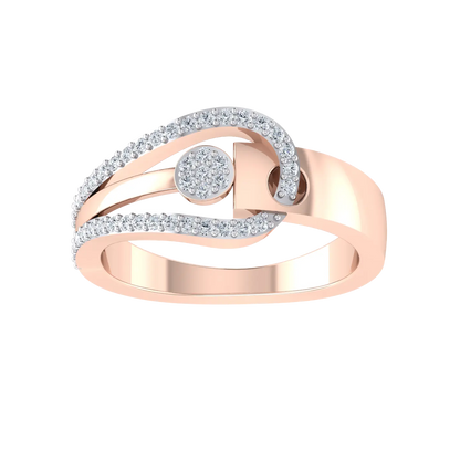 Rose Gold Lab Grown Diamond Ring - Aurora adorn [rg]