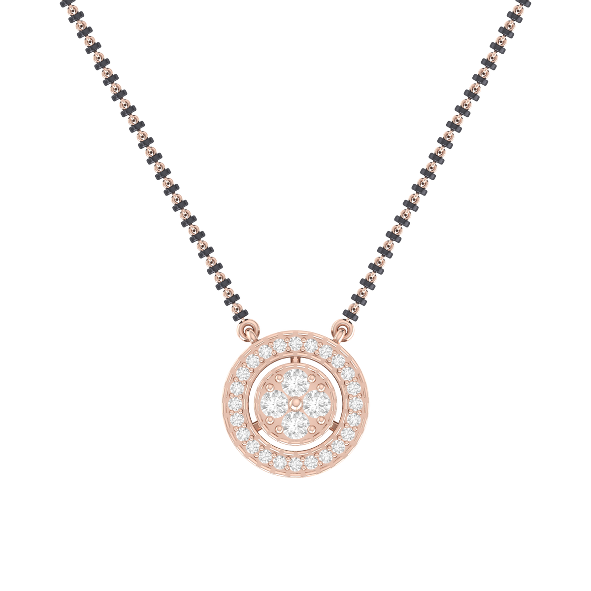 Rose Gold Diamond Mangalsutra - Everlasting Love [rg]