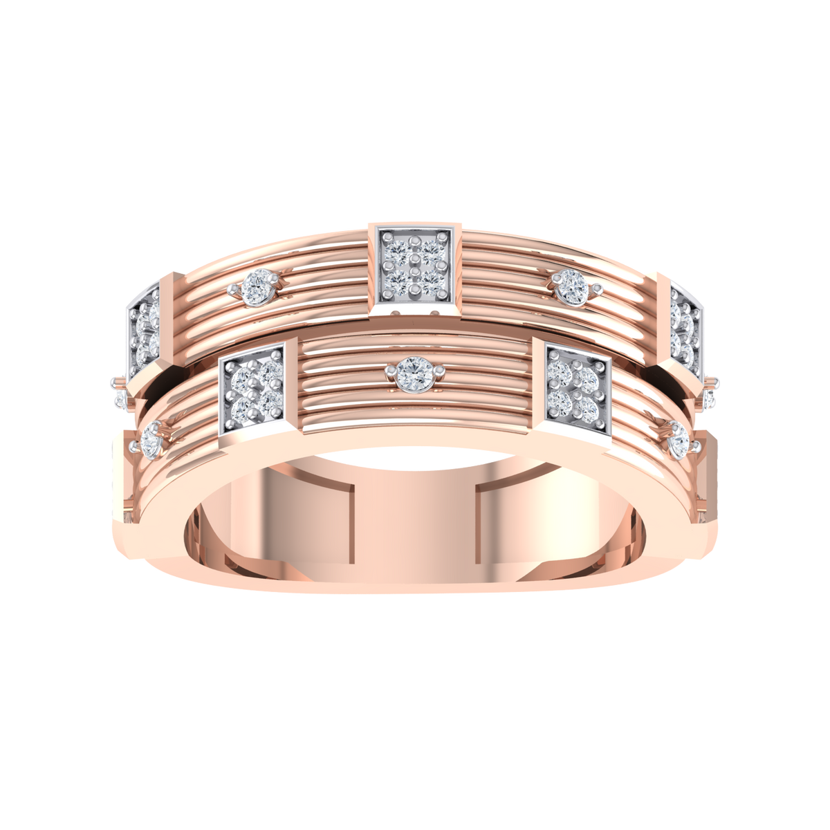 Midnight Mus Rose Gold Diamond Ring [rg]