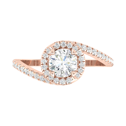 Twilight Twist Rose Gold Diamond Ring [rg]