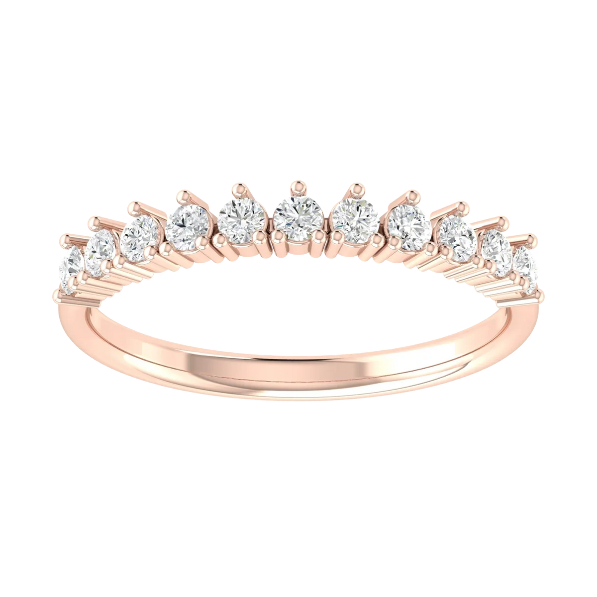 Rose Gold Lab Grown Diamond Ring - Brilliance Horizon [rg]