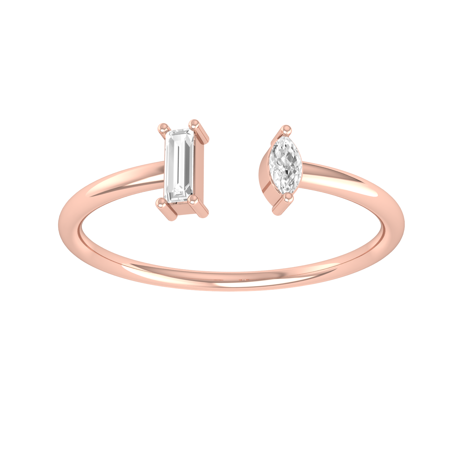 Star Light Rose Gold Diamond Ring [rg]