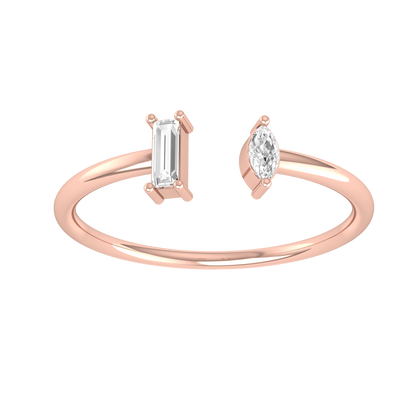 Star Light Rose Gold Diamond Ring [rg]