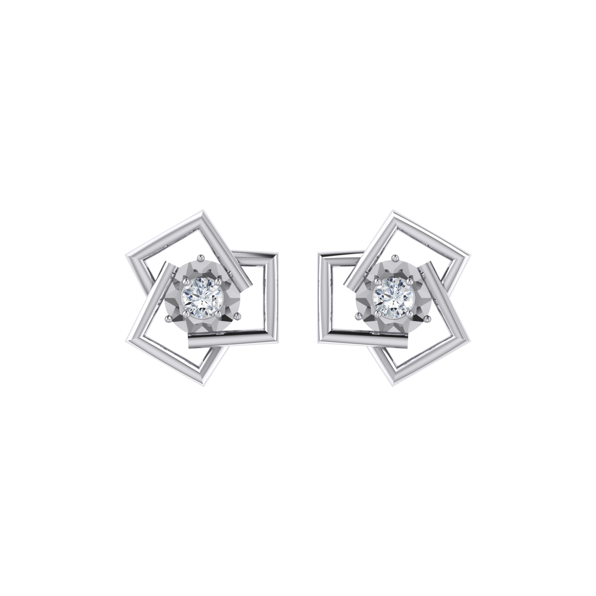 Whimsical Wonders White Gold Diamond Earrings [wg]