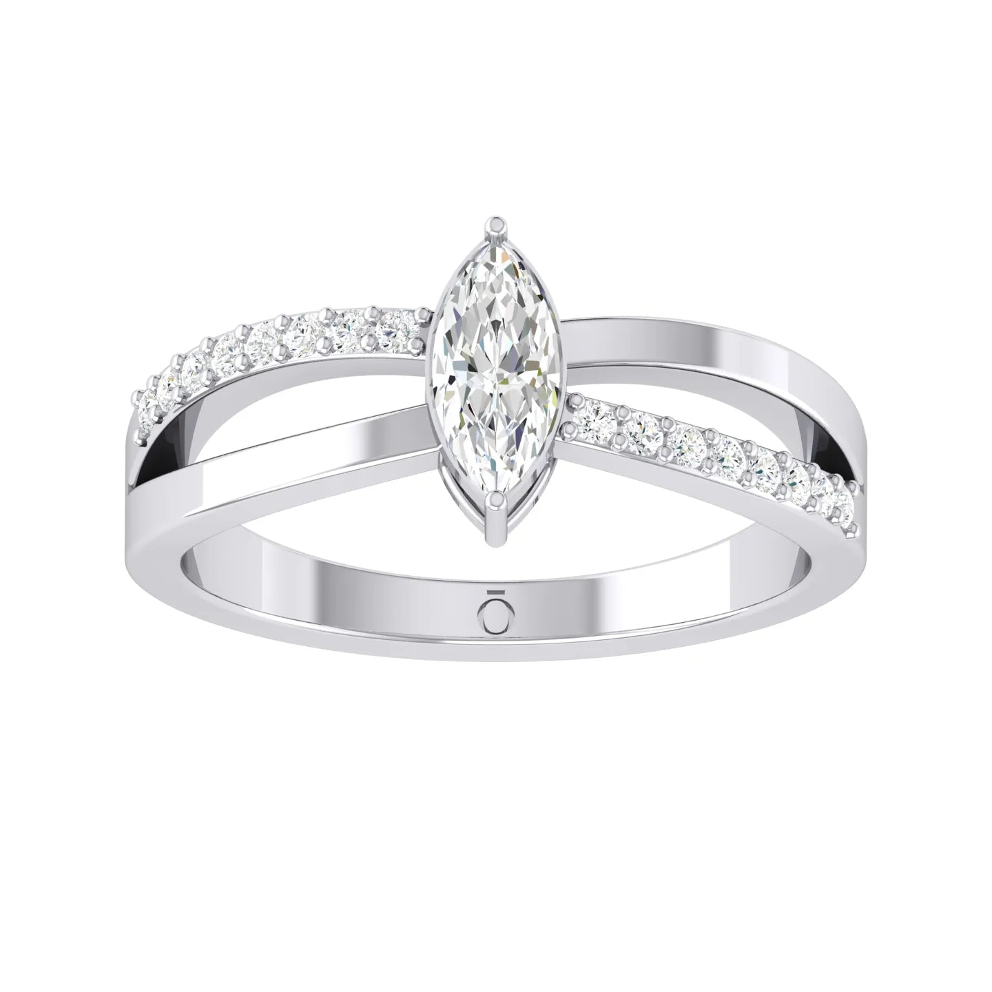 White Gold Lab Grown Diamond - Butterfly Charm [wg]