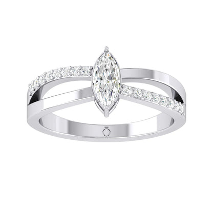 White Gold Lab Grown Diamond - Butterfly Charm [wg]