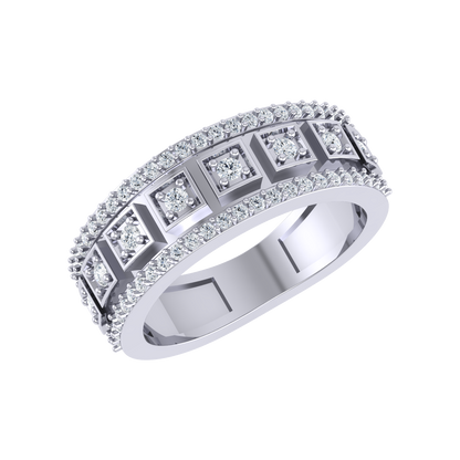 White Gold Diamond Ring - Serenity Sparkle [wg]