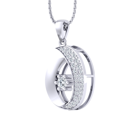 White Gold Diamond Pendant - Sublime Sparkle [wg]