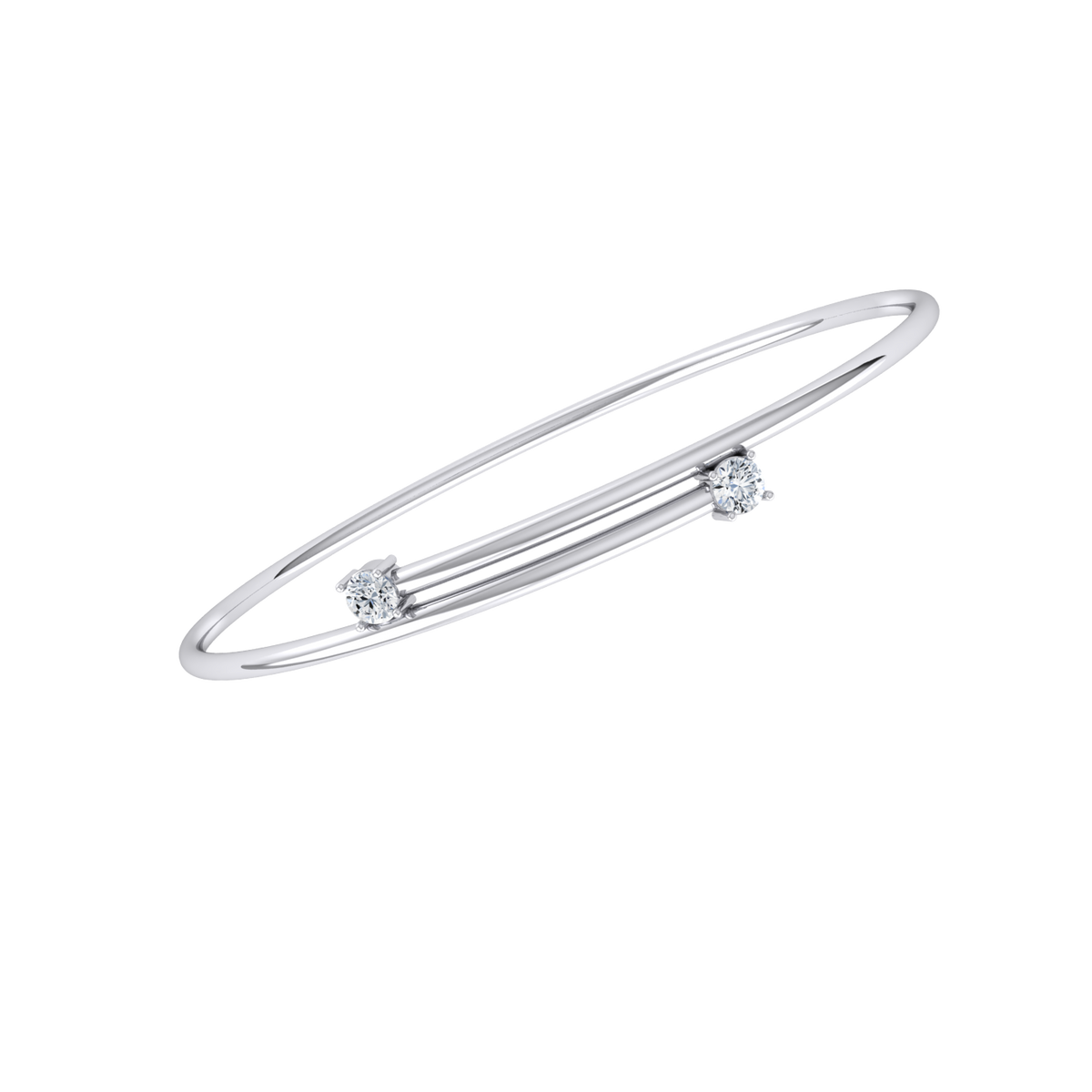 White Gold Diamond Bracelet - Serenity Brilliance [wg]
