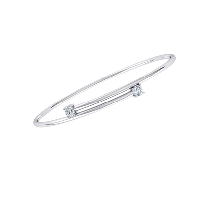 White Gold Diamond Bracelet - Serenity Brilliance [wg]
