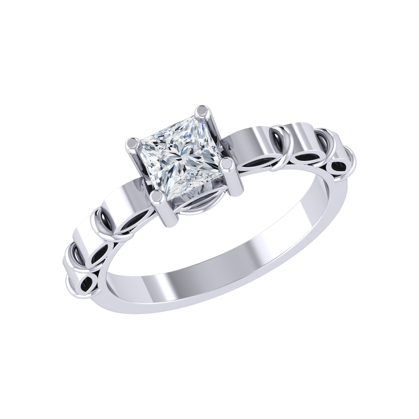 White Gold Lab Grown Diamond - Delicate Jewel