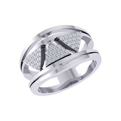 Coral Cascade White Gold Lab Grown Diamond Ring [wg]