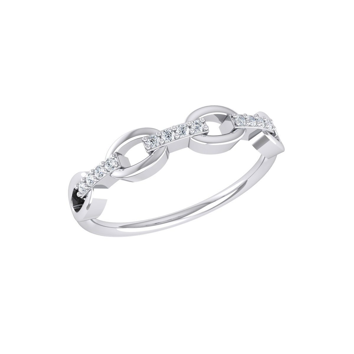 White Gold Diamond Ring - Radiant Regalia [wg]