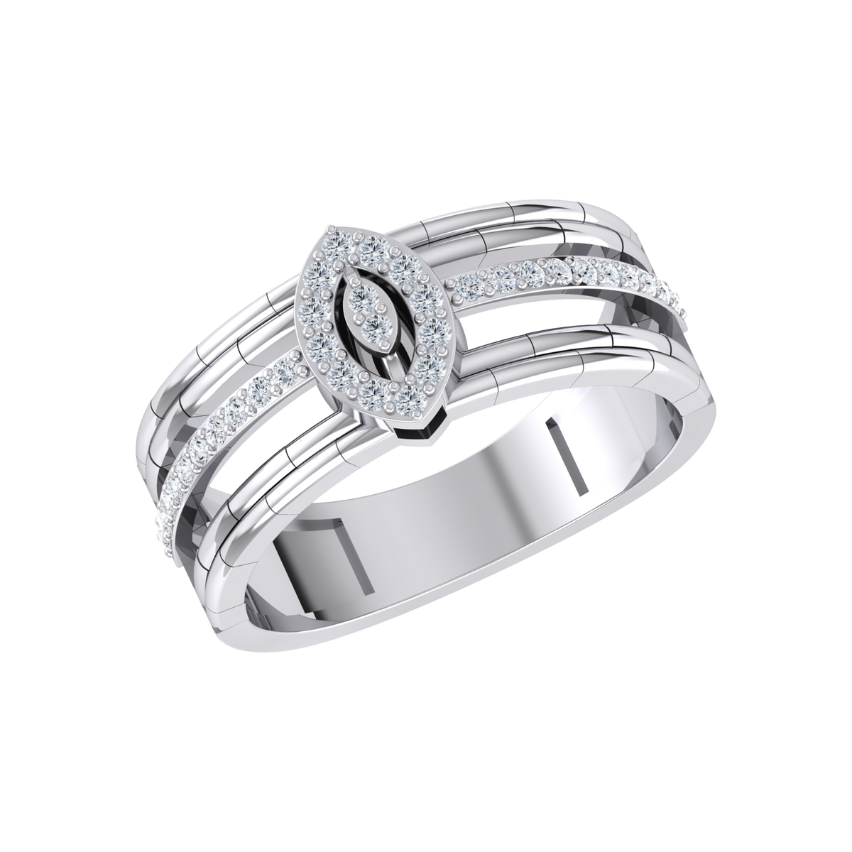 Divine Beauty White Gold Lab Grown Diamond Ring [wg]