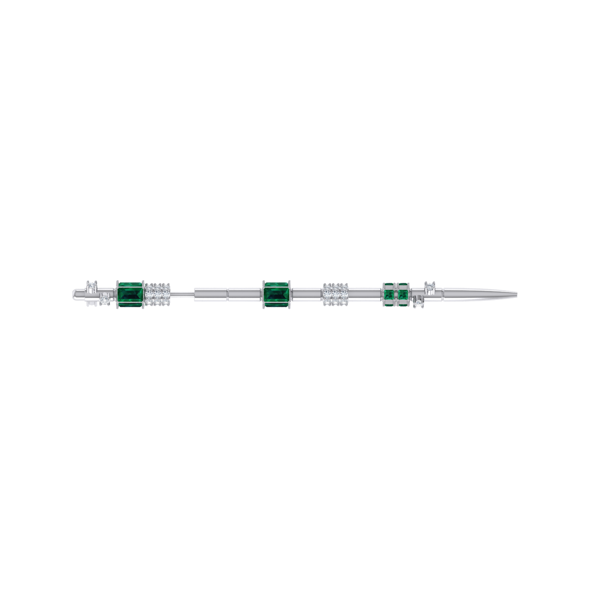 Earpin Diamond White Gold Ear Pin [wg]