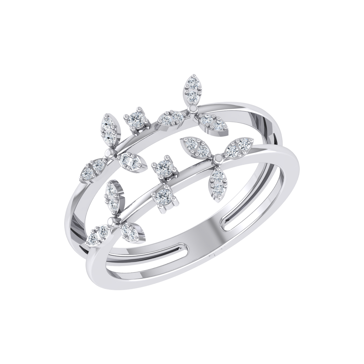 White Gold Diamond Ring - Royal Radiance [wg]