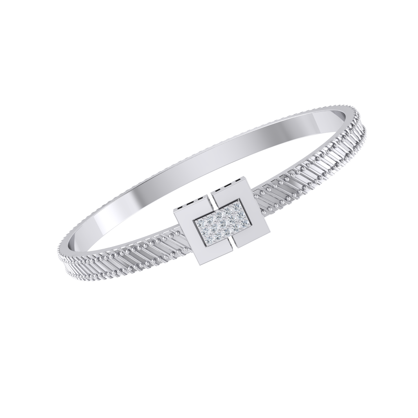 White Gold Diamond Bracelet - Starlight Symphony [wg]