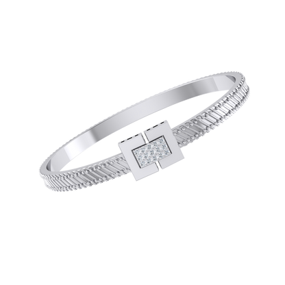 White Gold Diamond Bracelet - Starlight Symphony [wg]