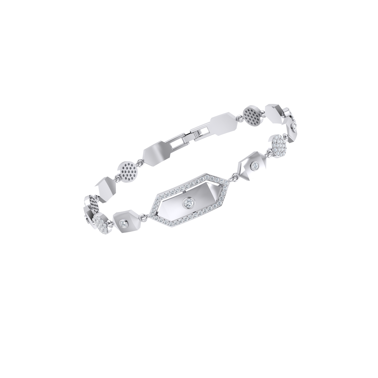 White Gold Lab Grown Diamond Bracelet - Regency Twinkle [wg]